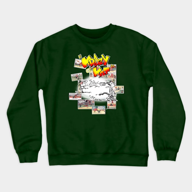 Krazy Kat - comics in the newspapers Crewneck Sweatshirt by enyeniarts